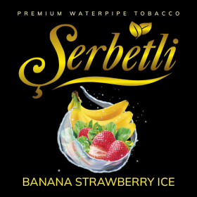 Табак Serbetli Ice Banana Strawberry (Ледяной Банан Клубника) 500 грамм Felix Shop