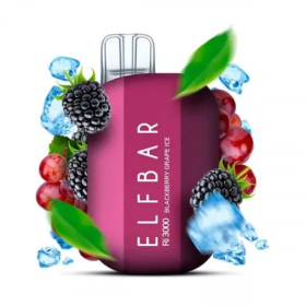 Электронная сигарета Elf Bar RI3000 Blackberry Grape Ice (Ежевика Виноград Лед)   Felix Shop