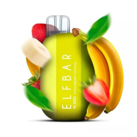 Электронная сигарета Elf Bar RI3000 Strawberry Banana (Клубника Банан)   Felix Shop