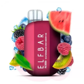 Электронная сигарета Elf Bar RI3000 Watermelon Kiwi Berry Ice (Арбуз Киви Ягоды Лед)  Felix Shop