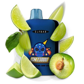 Электронная сигарета Elf Bar GH 23000 Green Plum Sour Lime (Зеленая Слива Кислый Лайм) Felix Shop