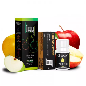 Жидкость Набор Chaser Black Triple Sour Apple (Тройное Кислое Яблоко) 30мл 5% Felix Shop