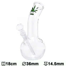 Бонг стеклянный Green XXX Amsterdam Leaf Felix Shop