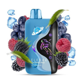 Электронная сигарета Elf Bar GH33000 PRO Blue Razz Ice (Голубой Лимонад) Felix Shop