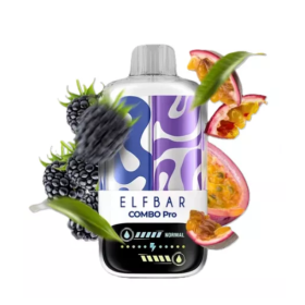 Электронная сигарета Elf Bar Combo Pro 30000 Blackberry & Passionfruit (Ежевика, Маракуйя) Felix Shop