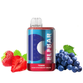 Электронная сигарета Elf Bar TE6000 Sour Strawberry Grape (Кислая Клубника Виноград) Felix Shop