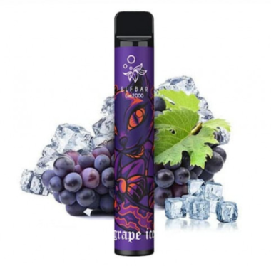 Электронные сигареты Elf Bar 2000 Grape Ice | Виноград Айс (Ельф бар) Felix Shop