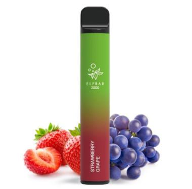Электронные сигареты Elf Bar 2000 Strawberry Grape | Клубника Виноград (Ельф бар) Felix Shop