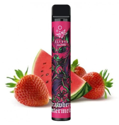 Электронные сигареты Elf Bar 2000 Strawberry Watermelon | Клубника Арбуз (Ельф бар) Felix Shop