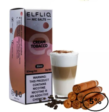 Жидкость Elf Liq Cream Tobacco (Эльф Бар Кремовый Табак) 30мл 5% Felix Shop