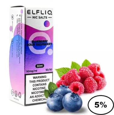 Жидкость Elf Liq Blueberry Sour Raspberry (Эльф Бар Черника Кислая Малина) 30мл 5% Felix Shop