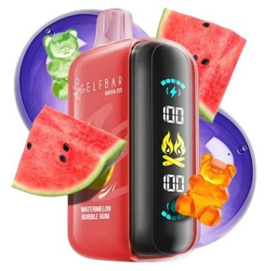 Электронная сигарета Elf Bar RAYA D3 25000 Watermelon Bubble Gum (Арбузная Жвачка) Felix Shop