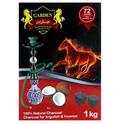 Уголь кокосовый Garden (Гарден) 1 кг. 72 шт Felix Shop