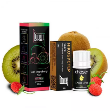 Жидкость Набор Chaser Black Wild Strawberry Kiwi (Клубника Киви) 30мл 5% Felix Shop
