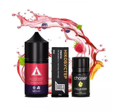 Жидкость Набор Alchemist FL Mojo (Черника Малина Персик) 30мл 5% Felix Shop