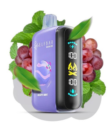 Электронная сигарета Elf Bar RAYA D3 25000 Grape Mint (Виноград Мята) Felix Shop