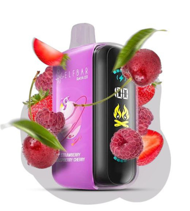 Электронная сигарета Elf Bar RAYA D3 25000 Strawberry Raspberry Cherry (Клубника Малина Вишня) Felix Shop