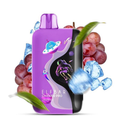 Электронная сигарета Elf Bar GH33000 PRO Grape Ice (Виноград Лед) Felix Shop