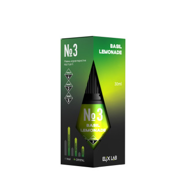 Жидкость Elix Crystal Basil Lemonade (Базилик Лимонад) 30мл 5% Felix Shop