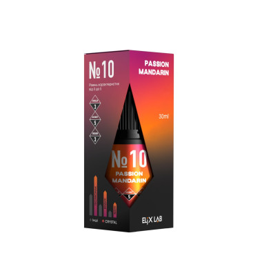 Жидкость Elix Crystal Passion Mandarin (Маракуйя Мандарин) 30мл 5% Felix Shop